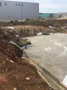 OMSA Metal sanayi şantiyesinde temel uygulaması